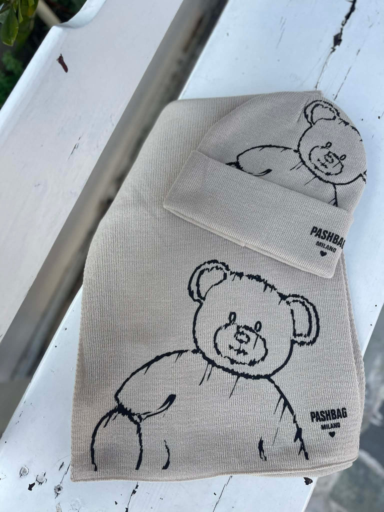 Sciarpa e Cappello Pash Bag Orsetto Teddy
