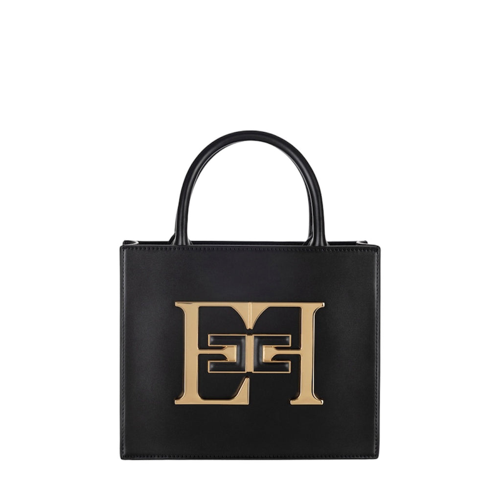 Borsa Elisabetta Franchi BS06A46E2 a mano piccola con logo Nero