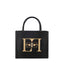 Borsa Elisabetta Franchi BS06A46E2 a mano piccola con logo Nero