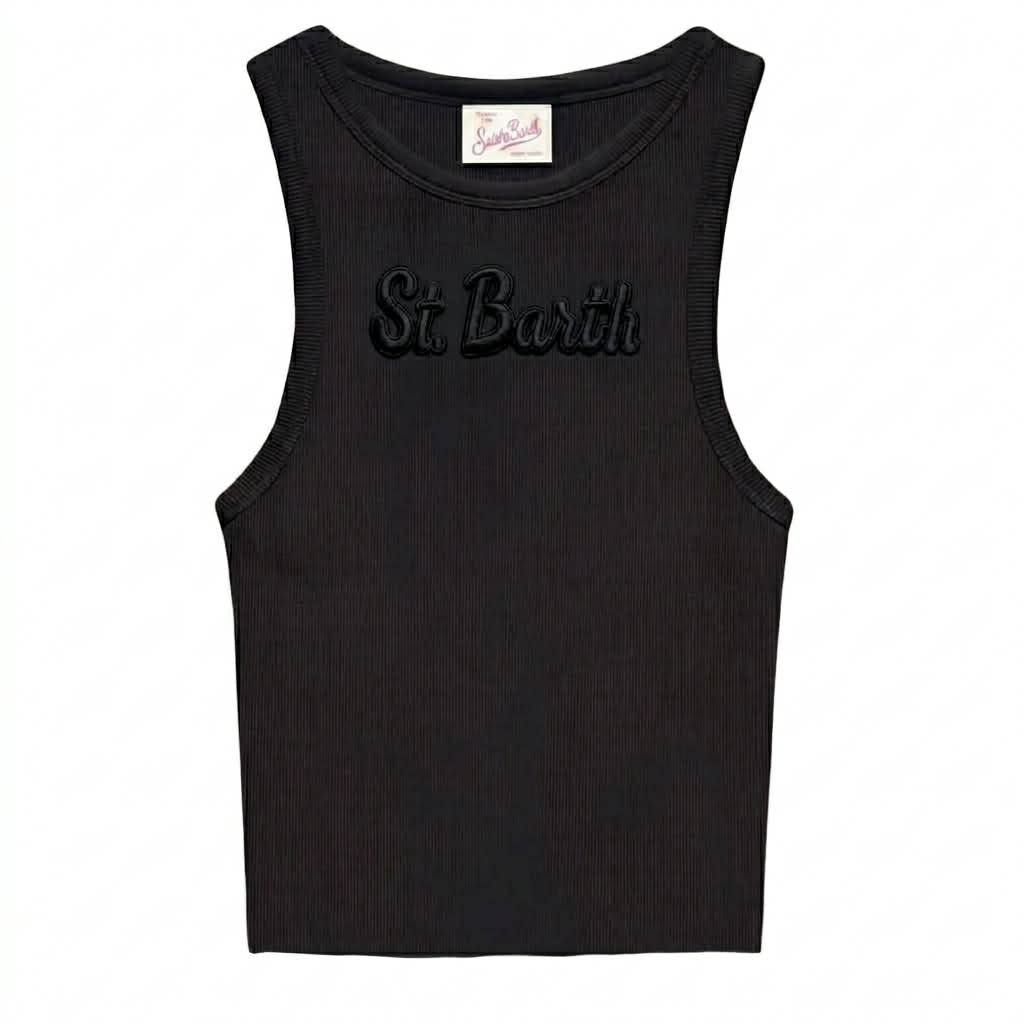 Canotta Saint Barth Ada A Coste Con Logo Sul Petto 08655L