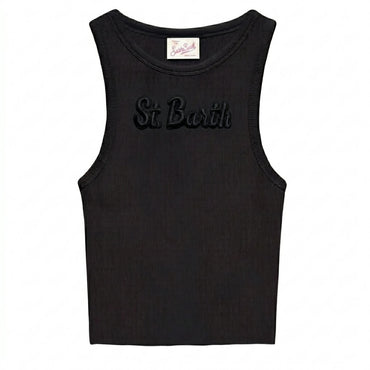 Canotta Saint Barth Ada A Coste Con Logo Sul Petto 08655L
