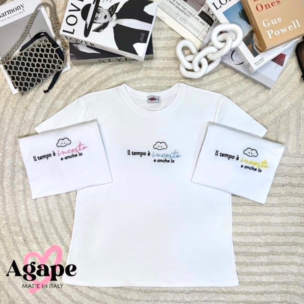 T-Shirt Agape "Il Tempo è Incerto E Anche Io" "Spritzo Di Gioia"