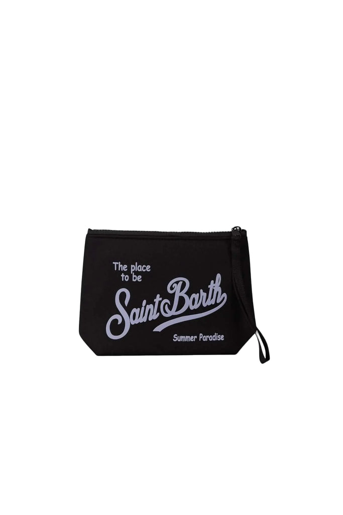 Pochette Saint Barth Aline Logo In Rilievo
