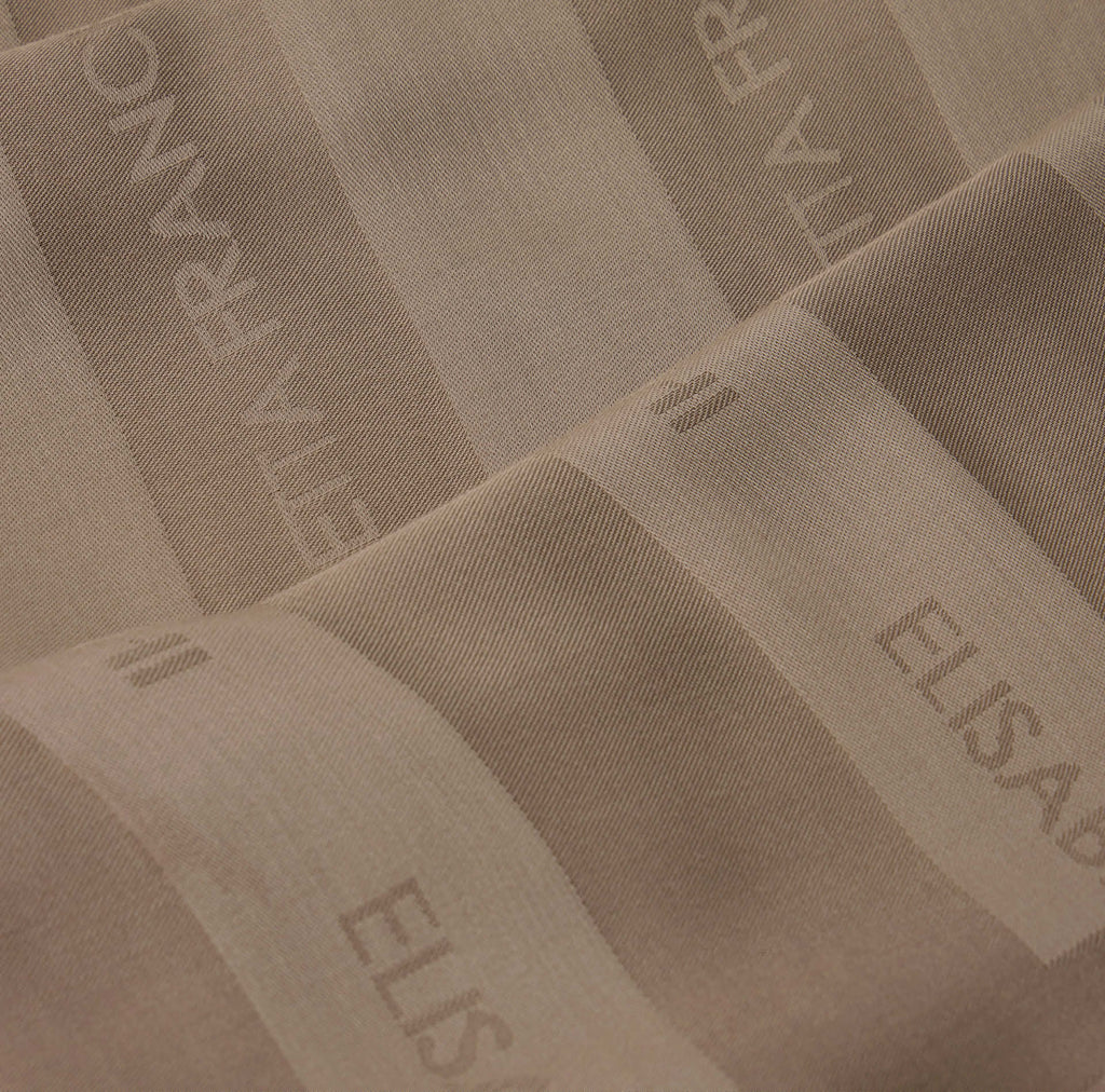 Foulard Elisabetta Franchi SC14F61E2 in viscosa e modal con righe jacquard