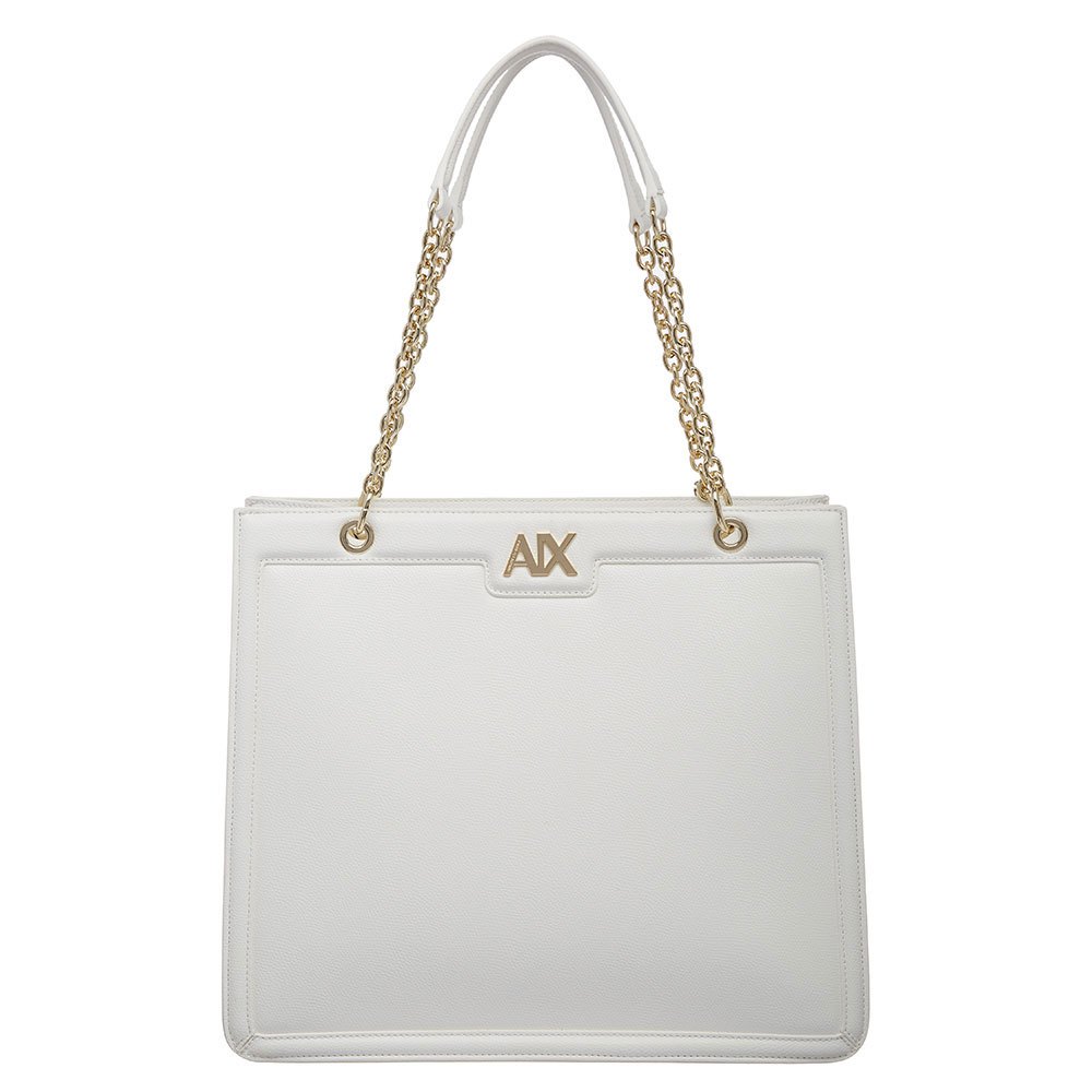 Borsa Armani Exchange Art949116 Tote Shopping Bag a spalla Bianca