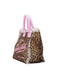 Borsa Mare Saint Barth Vanity Sand Leopardata Logo E Manici In Rosa VANI001 02591L