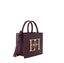 Borsa Elisabetta Franchi BS06A46E2 a mano piccola con logo Rouge Noir