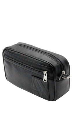 Pochette Armani Exchange 958549 4F869 Uomo nera con logo laterale