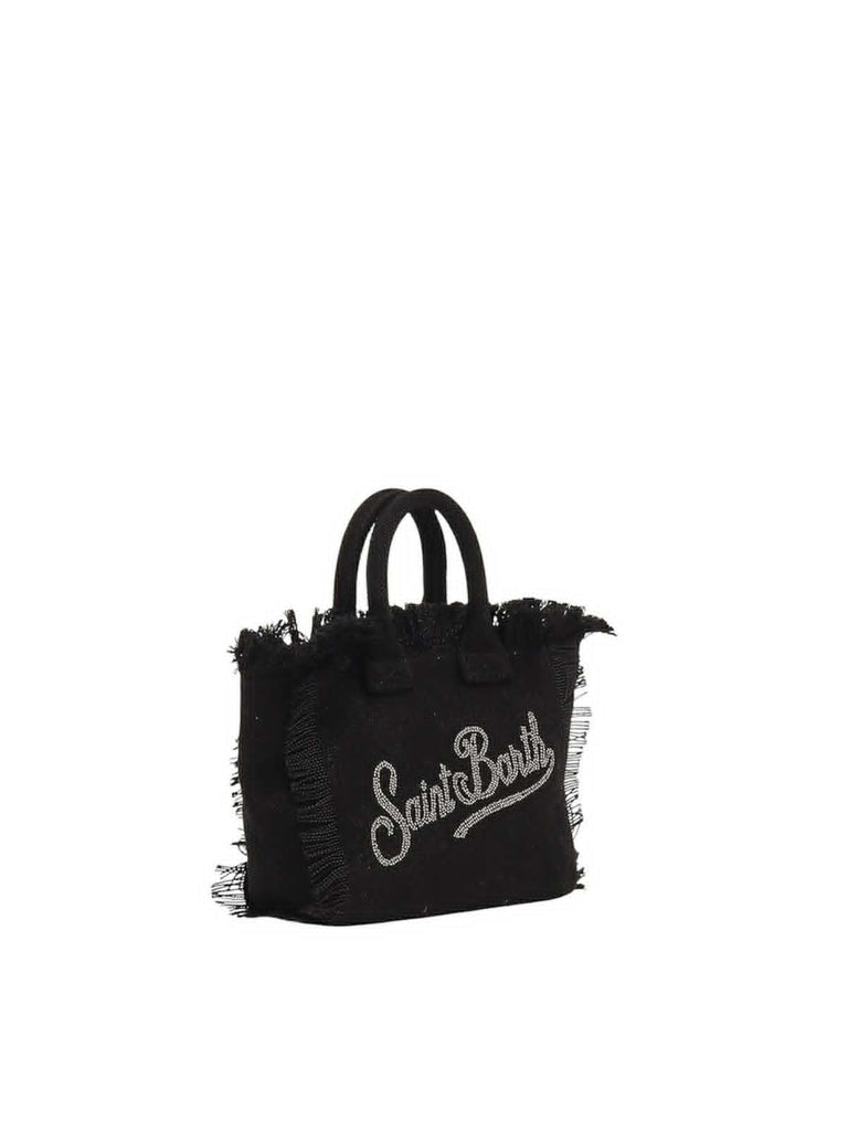 Borsa Saint Barth Mini Vanity Nera Con Strass VAMI001 02563L
