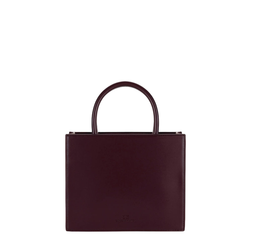 Borsa Elisabetta Franchi BS06A46E2 a mano piccola con logo Rouge Noir