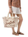 Borsa Mare Saint Barth Vanity In Canvas Con Bandana Beige VANI001 02565L