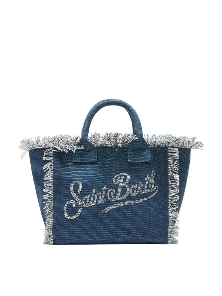 Borsa Saint Barth Vanity Miny Indigo Strass VAMI001 07486L