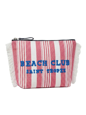 Pochette Marinette Saint Tropez In Canvas Beach Club