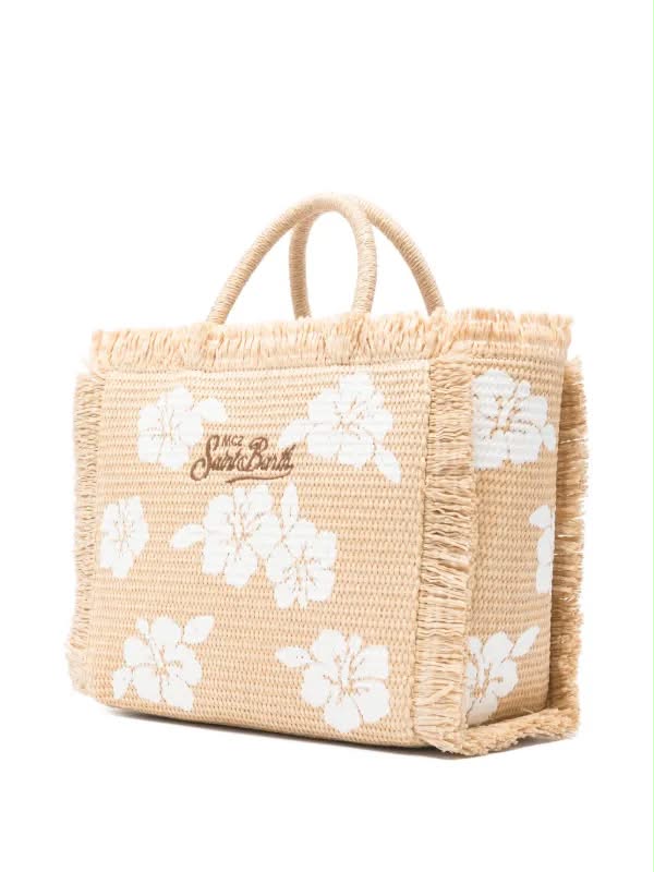 Borsa Saint Barth Colette Straw Hibiscus 1110 EMB COL0017 03047L
