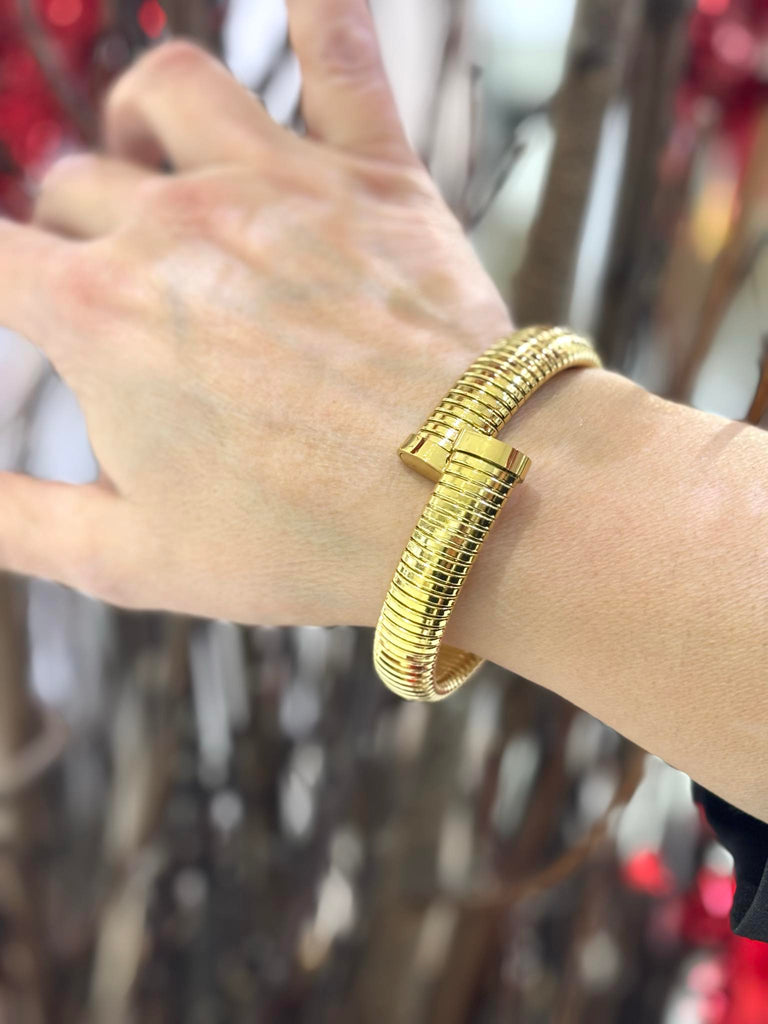 Bracciale Cherie'Tubo Gas metallo gold