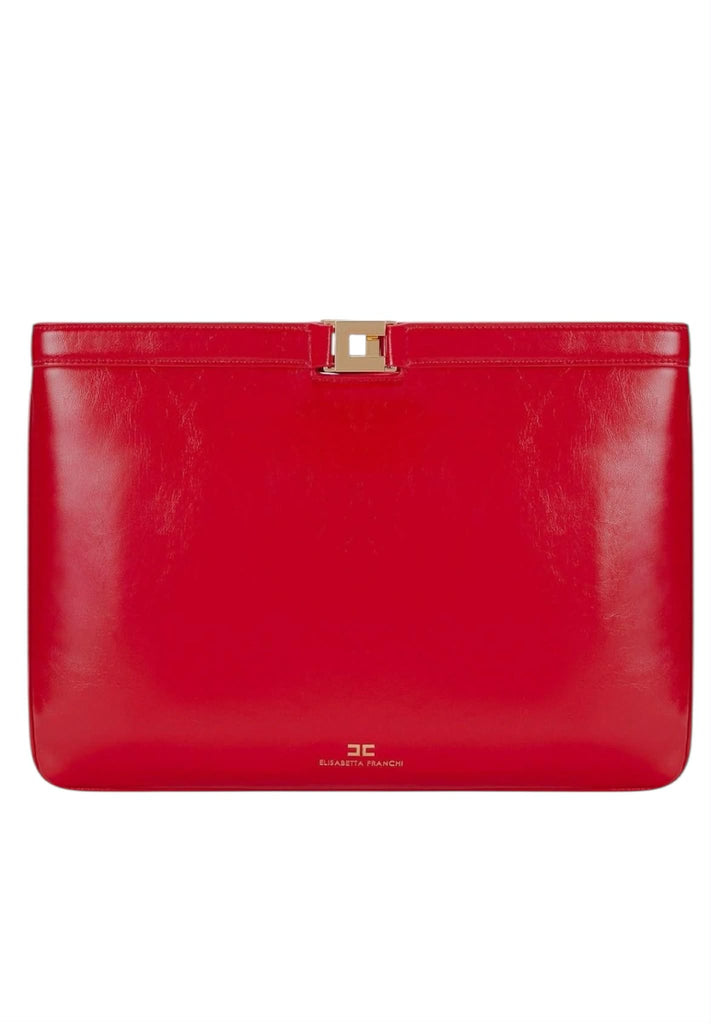 Borsa Elisabetta Franchi BS18A61E2 a mano busta effetto naplak