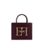Borsa Elisabetta Franchi BS06A46E2 a mano piccola con logo Rouge Noir