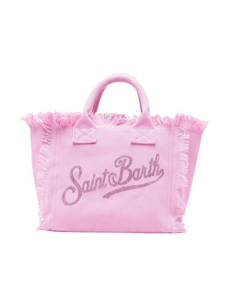 Borsa Saint Barth Colette Rosa Con Logo In Strass COL0001 00403L