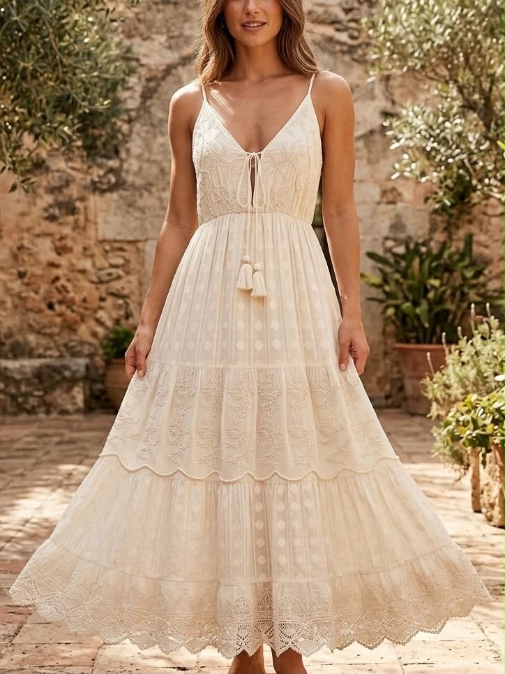 Abito Alessia & Massimo Design Bohémien Ivory VE2430A
