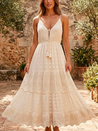 Abito Alessia & Massimo Design Bohémien Ivory VE2430A