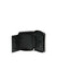 Portafoglio Love Moschino JC5732  zip around logo silver sfumato nero