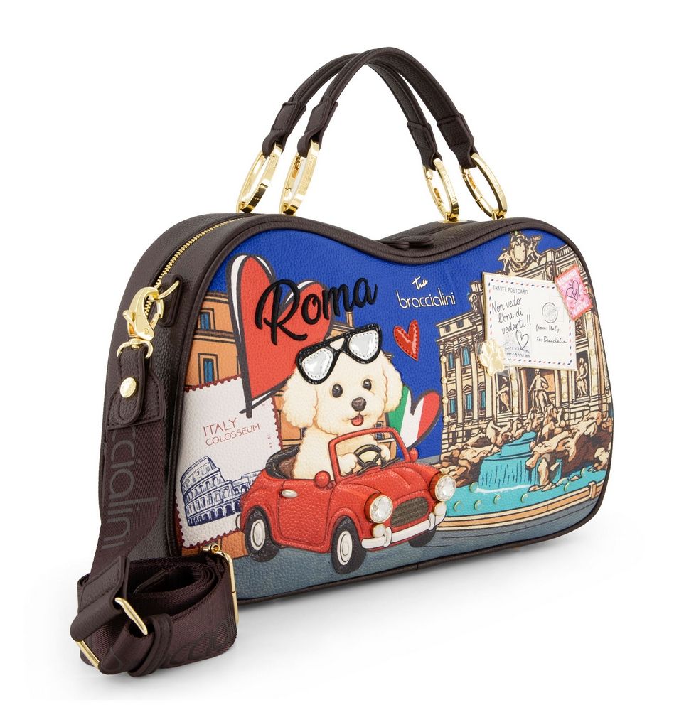 Borsa Braccialini Cartoline Roma B19163 Bauletto