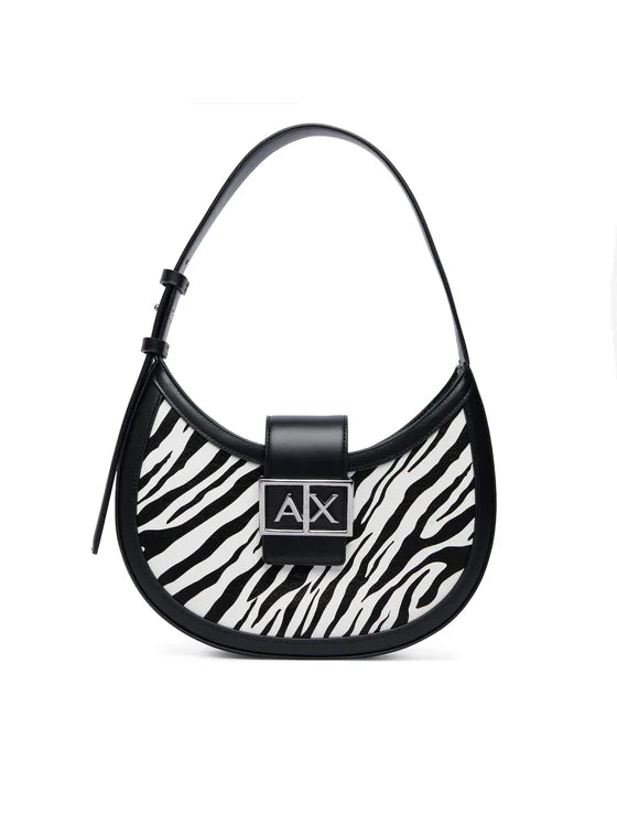 Borsa Armani Exchange XW002565 AF26571 Jodie zebra hobo