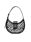 Borsa Armani Exchange XW002565 AF26571 Jodie zebra hobo