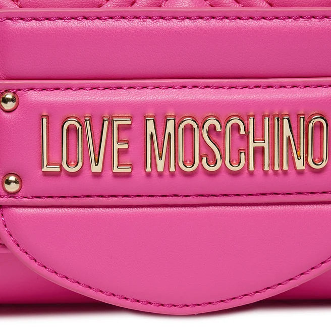 Borsa Love Moschino JC4054 Pochette con tracolla Quilted matelasse fuxia