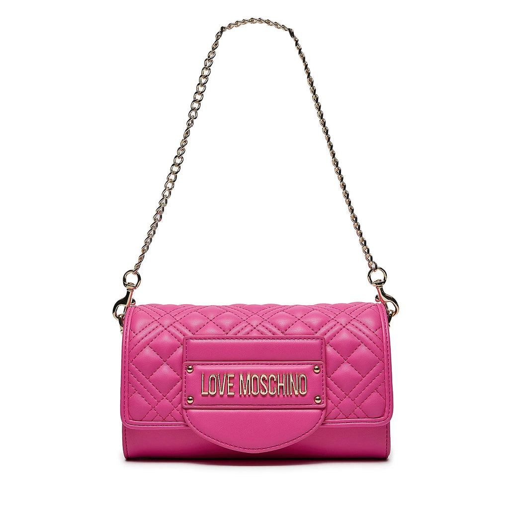 Borsa Love Moschino JC4054 Pochette con tracolla Quilted matelasse fuxia