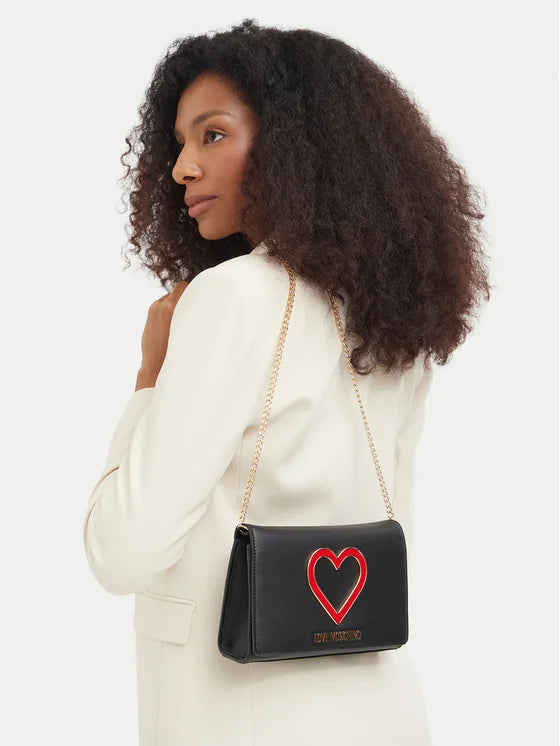 Borsa Love Moschino JC4295 clutch con Maxi cuore placcato