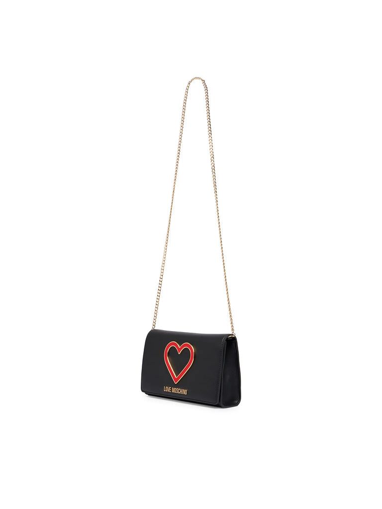 Borsa Love Moschino JC4295 clutch con Maxi cuore placcato