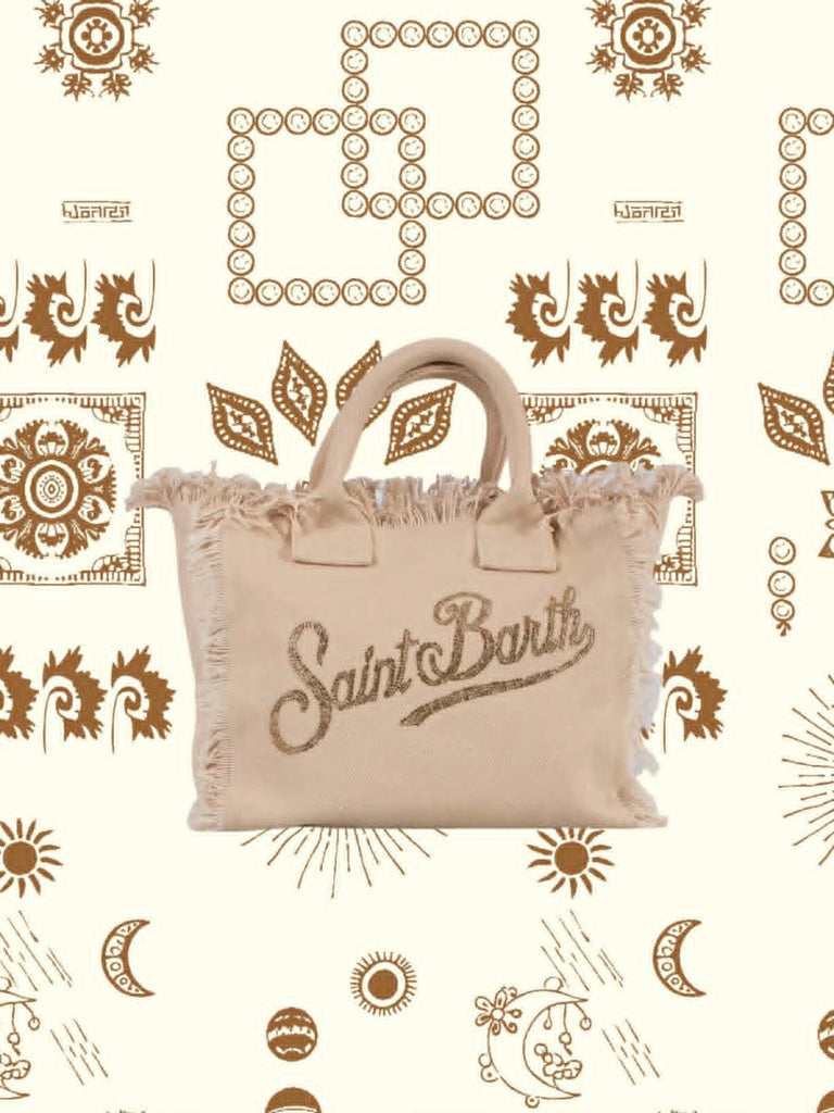Borsa Saint Barth Colette Beige Con Strass COL0001 00267L