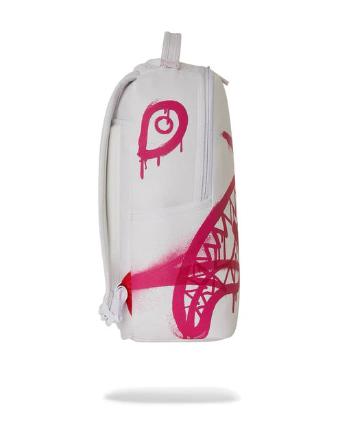 Zaino Sprayground bianco pink vandal backpack 910B7431