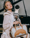 BORSA SPRAYGROUND 9398 BAULETTO EMBOSSED CREAM CHECK MINI DUFFLE