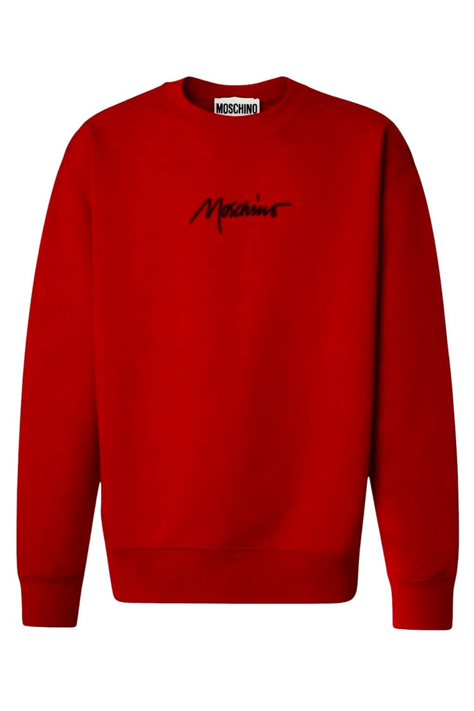 Felpa Moschino Girocollo Con Logo Ricamato EA1709