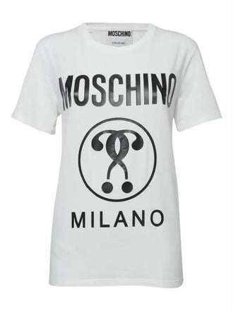 T-Shirt Moschino Con Logo Milano E Stampa RDA0701