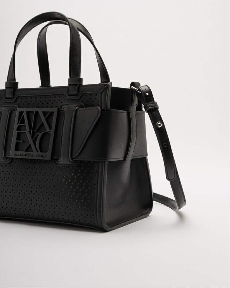Borse Armani Exchange XW000392 AF22626 tote medium traforata