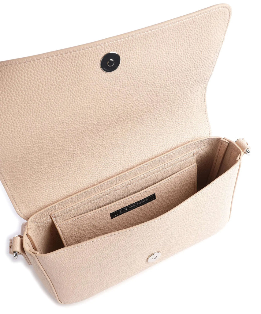 Borsa Armani Exchange art 942912 CC783 fango con tracolla in tessuto