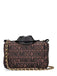 Borsa Moschino Milano Biker 6MA7421 con logo jacquard marrone nero