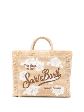 Borsa Saint Barth Colette Straw Hibiscus 1110 EMB COL0017 03047L