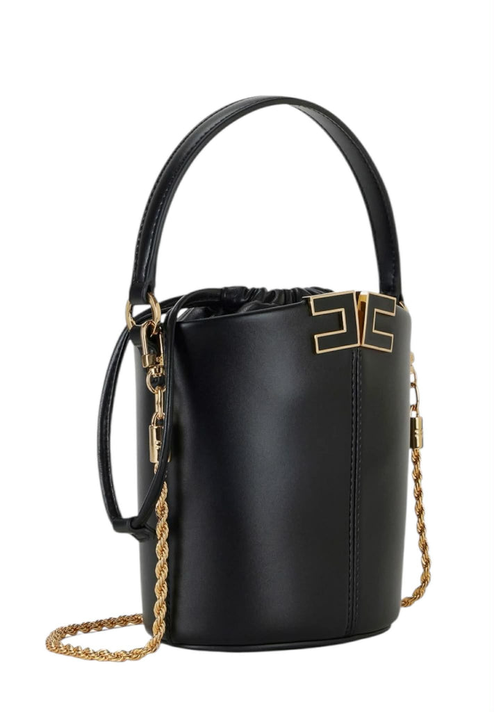 Borsa Elisabetta Franchi  BS92A61E2 a secchiello small con dettaglio logo