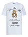 T-Shirt Over Moschino Grafica Orsetto Con Fiocco Italiano DV0443