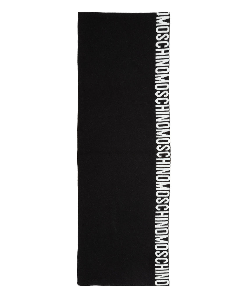 Sciarpa Moschino Art30679  M2352 monocolore logo laterale