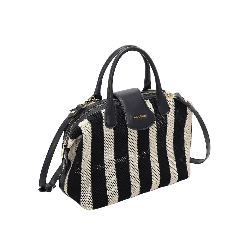 Borsa Bauletto Mimì Muà In Rete a Righe Con Tracolla Y201390