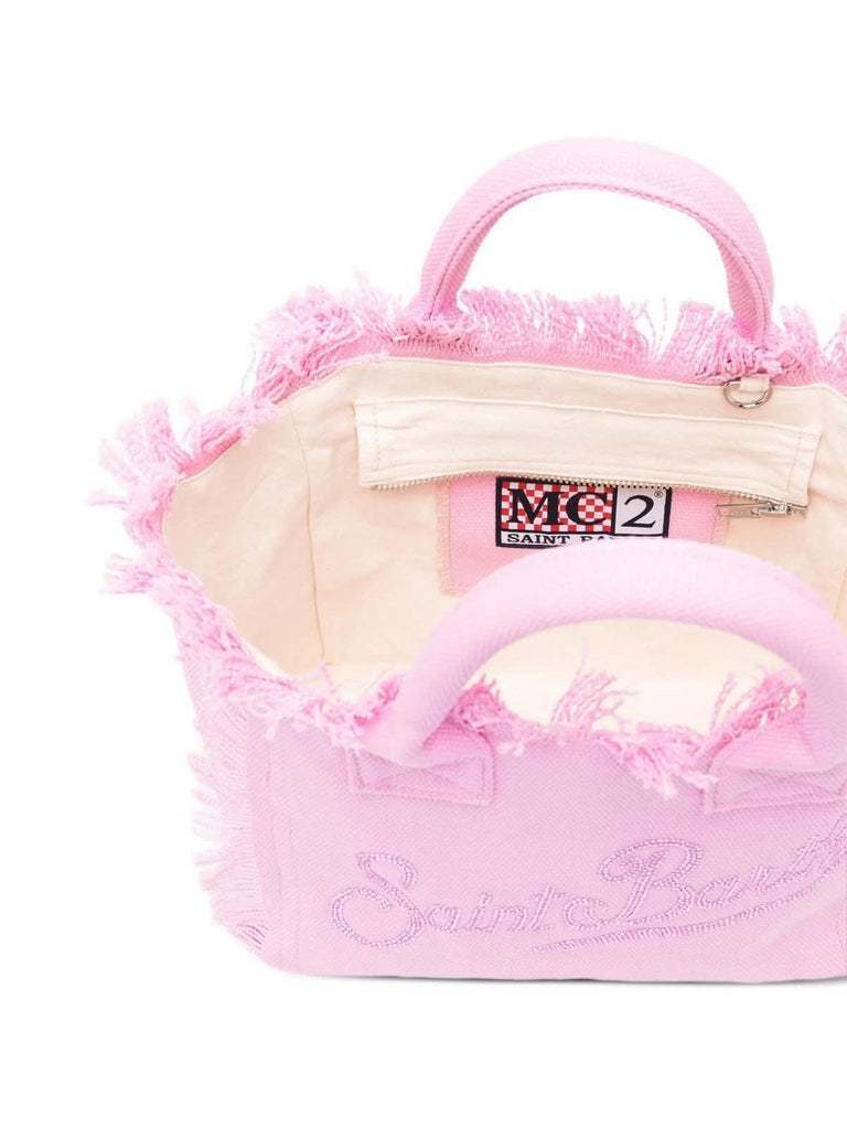Borsa Saint Barth Colette Rosa Con Logo In Strass COL0001 00403L