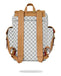 ZAINO SPRAYGROUND 9397 EMBOSSED CREAM CHECK MONTE CARLO