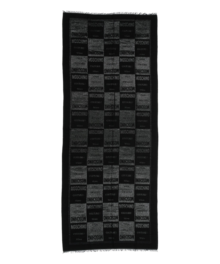 Stola Moschino Art30703 M3016 in lurex logo
