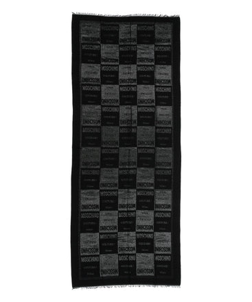 Stola Moschino Art30703 M3016 in lurex logo