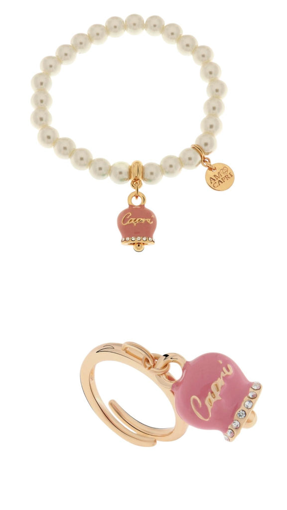 Set Bracciale e Anello Amo Capri Coordinato